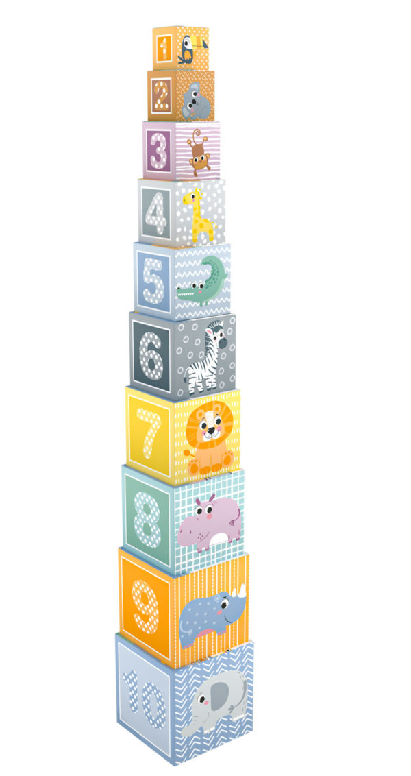 Cubes à empiler animaux sauvages – Image 2